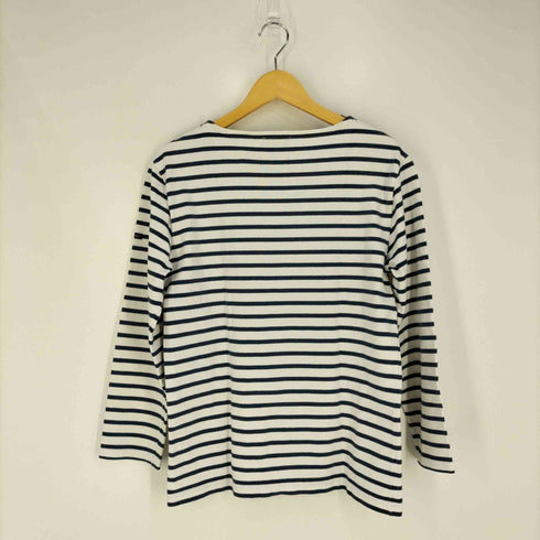 ルミノア Leminor フランス製 ボーダー ボートネックカットソー バスクシャツ メンズ import:M
