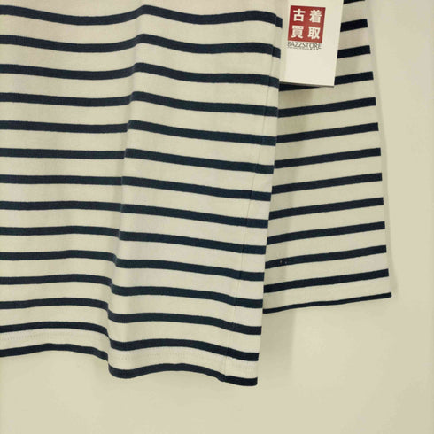 ルミノア Leminor フランス製 ボーダー ボートネックカットソー バスクシャツ メンズ import:M