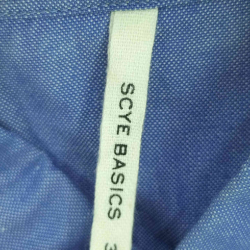 サイベーシックス SCYE BASICS キャラクター刺繍ロゴ ボタンダウンシャツ レディース JPN:36