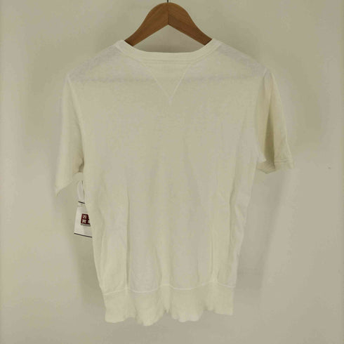 ウエス UES 裾 プリント 前後 V ガゼット スウェット Tシャツ メンズ JPN:1