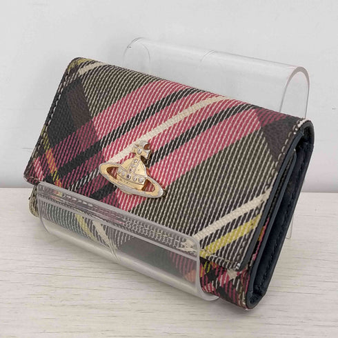 ヴィヴィアンウエストウッド Vivienne Westwood チェック オーブプレート 6連キーケース レディース