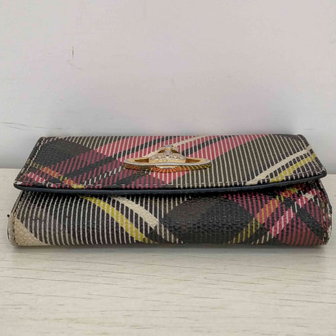 ヴィヴィアンウエストウッド Vivienne Westwood チェック オーブプレート 6連キーケース レディース