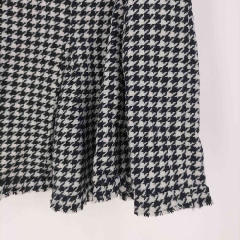 マックスマーラ ウィーケンドライン Max Mara WEEKEND LINE イタリア製 千鳥格子柄 ウールナイロンフレアスカート レディース JPN:40