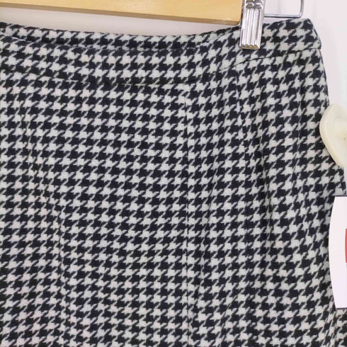 マックスマーラ ウィーケンドライン Max Mara WEEKEND LINE イタリア製 千鳥格子柄 ウールナイロンフレアスカート レディース JPN:40