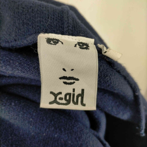 エックスガール X-girl COLLEGE LOGO KNIT HOODIE レディース ONE SIZE