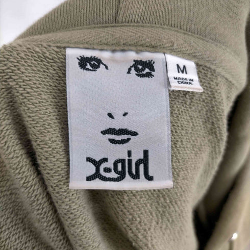 エックスガール X-girl CHEMICAL SYMBOL LOGO EMBROIDERY SWEAT HOODIE レディース JPN:M