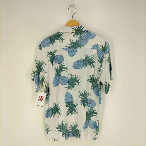 Patina Surf パイナップル柄 開襟オープンカラー レーヨンアロハシャツ メンズ import:M