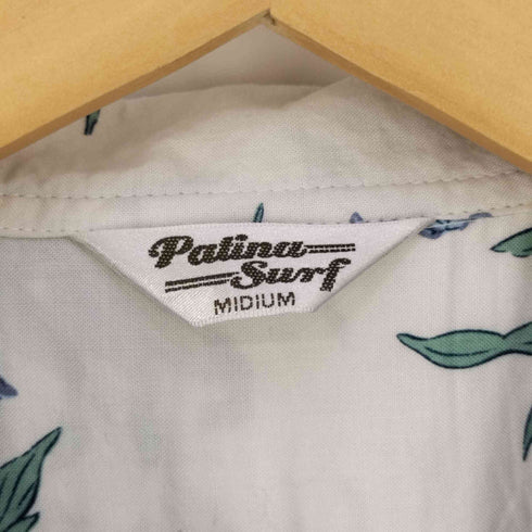 Patina Surf パイナップル柄 開襟オープンカラー レーヨンアロハシャツ メンズ import:M