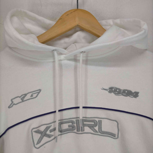 エックスガール X-girl CONTRAST PIPING CROPPED HOODIE レディース JPN:M