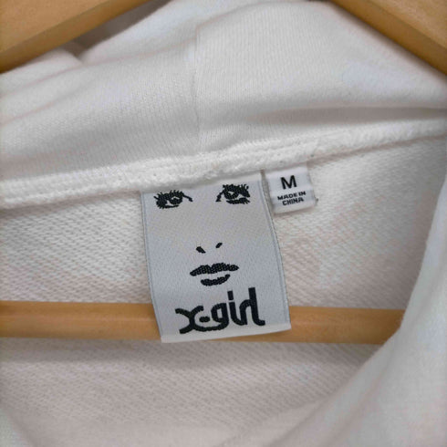 エックスガール X-girl CONTRAST PIPING CROPPED HOODIE レディース JPN:M
