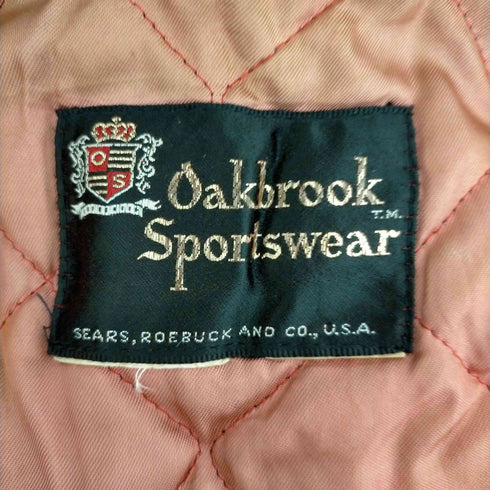シアーズ Sears 60S OAKBROOK SPORTSWEAR USA製 レザージャケット conmatic zip メンズ