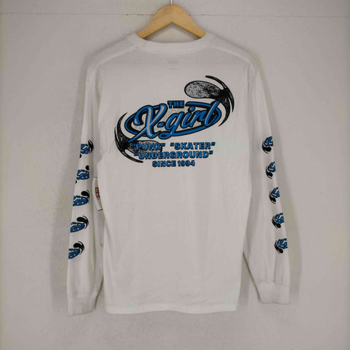 エックスガール X-girl ROUGH OVAL LOGO L/S TEE レディース JPN:M