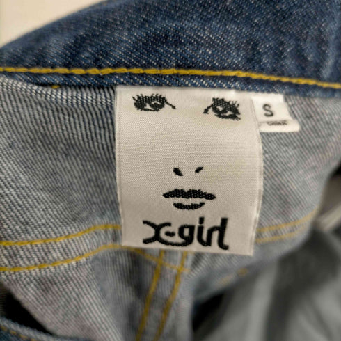 エックスガール X-girl DISTRESSED 2TONE DENIM レディース JPN:S