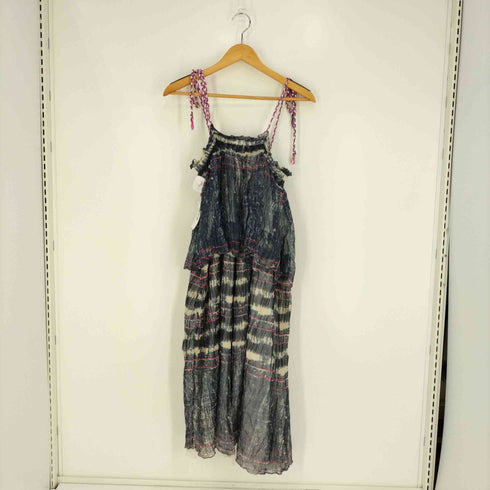 メドモアゼル MES DEMOISELLES インド製 シワ加工 タイダイ キャミワンピース レディース 38