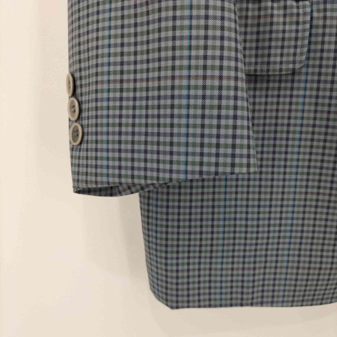 ダックスロンドン DAKS LONDON マルチカラー チェック柄2Bテーラードジャケット メンズ 94-84-165