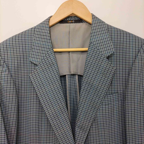 ダックスロンドン DAKS LONDON マルチカラー チェック柄2Bテーラードジャケット メンズ 94-84-165
