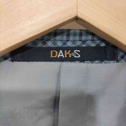 ダックスロンドン DAKS LONDON マルチカラー チェック柄2Bテーラードジャケット メンズ 94-84-165