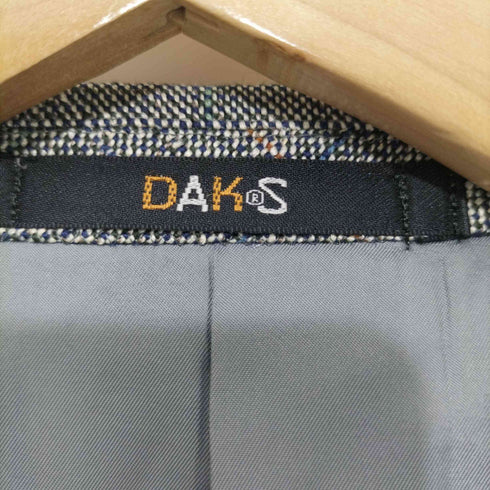 ダックスロンドン DAKS LONDON シルク混 総柄2Bテーラードジャケット メンズ 96-86-170