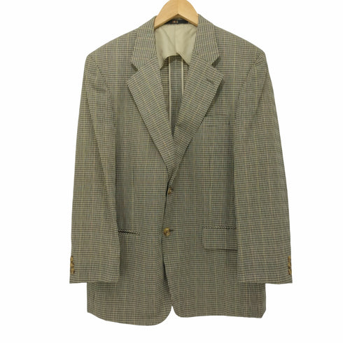 ダックスロンドン DAKS LONDON マルチカラー チェック柄2Bテーラードジャケット メンズ 96-86-170