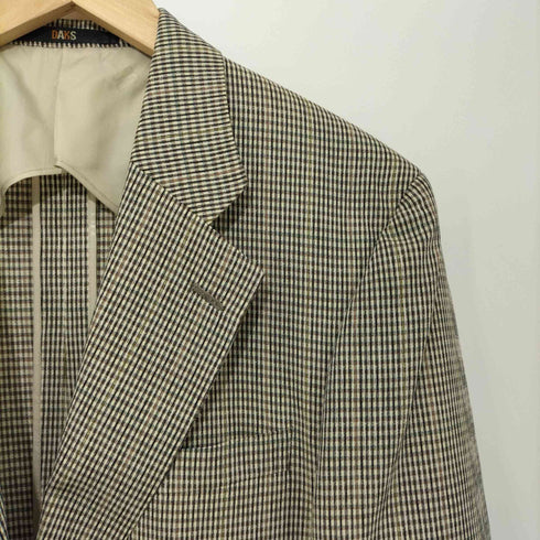 ダックスロンドン DAKS LONDON マルチカラー チェック柄2Bテーラードジャケット メンズ 96-86-170