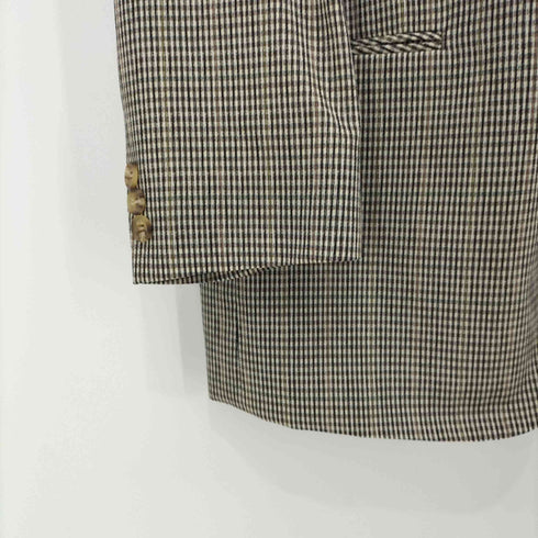 ダックスロンドン DAKS LONDON マルチカラー チェック柄2Bテーラードジャケット メンズ 96-86-170