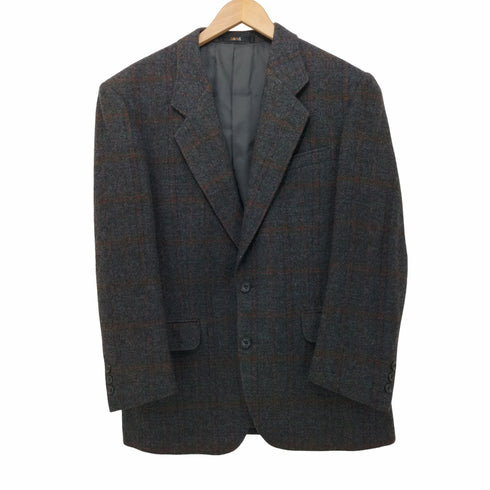 ダックスロンドン DAKS LONDON マルチカラー チェック柄2Bテーラードジャケット ウール100% メンズ 96-86-170