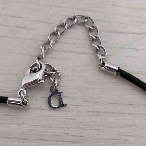 クリスチャンディオール Christian Dior ロゴプレートチョーカー ネックレス レディース