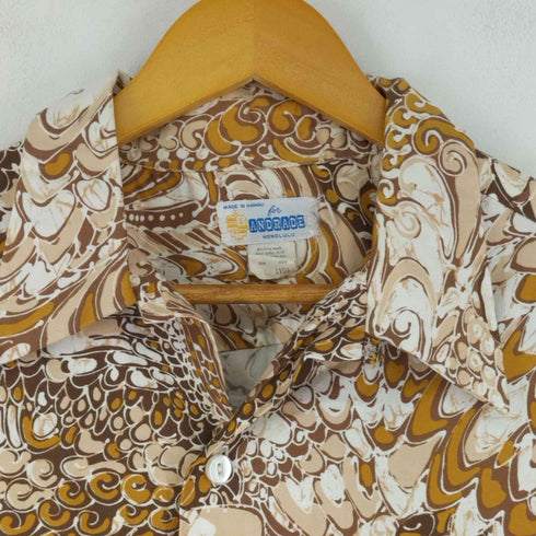 ANDRADE 70S 総柄 S/S 開襟アロハシャツ メンズ import:L