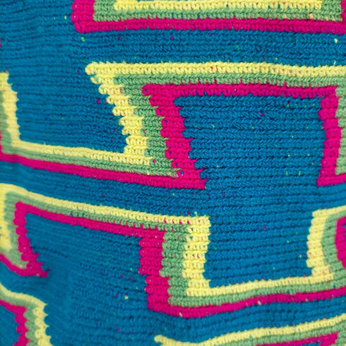 サイケ柄ショルダーバッグ メンズ