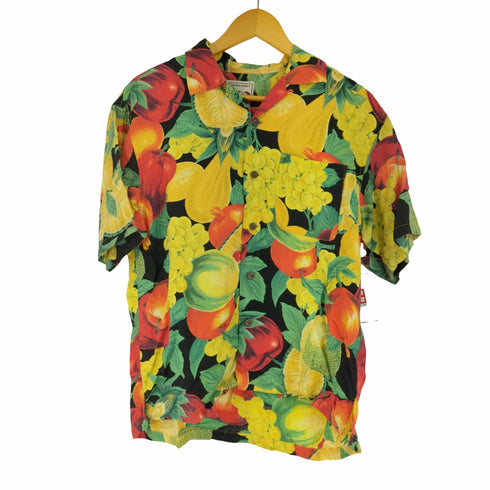 KING JOHN`S 果物柄 S/S 開襟レーヨンシャツ メンズ import:M