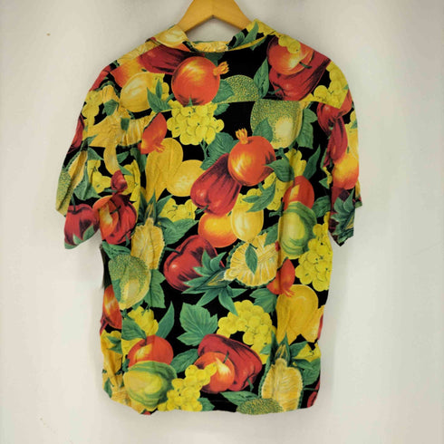 KING JOHN`S 果物柄 S/S 開襟レーヨンシャツ メンズ import:M