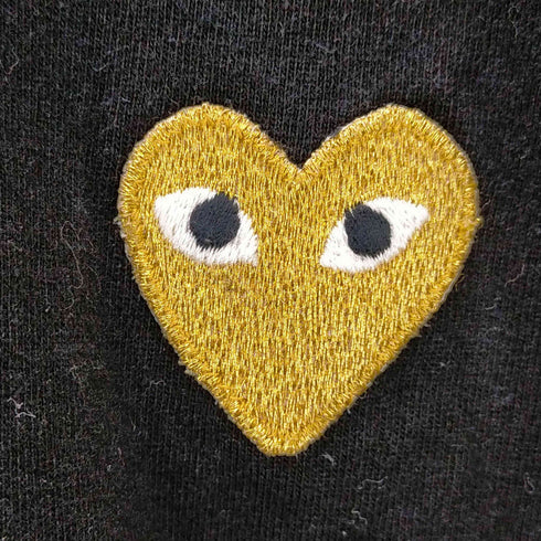 プレイコムデギャルソン PLAY COMME des GARCONS S/S ゴールドワッペンクルーネックTシャツ メンズ JPN:S