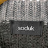 スドーク soduk フロントジップデザインニット レディース