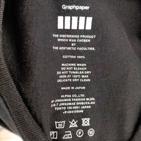 グラフペーパー Graphpaper S/S クルーネックTシャツ メンズ JPN:2