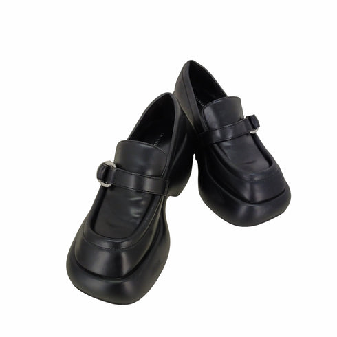 チャールズキース CHARLES & KEITH バックルプラットフォーム ペニーローファー レディース EUR:35