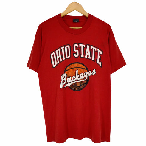 スクリーンスターズ SCREEN STARS OHIO STATE BUCKERS 袖裾シングル 1989© メンズ JPN:XL