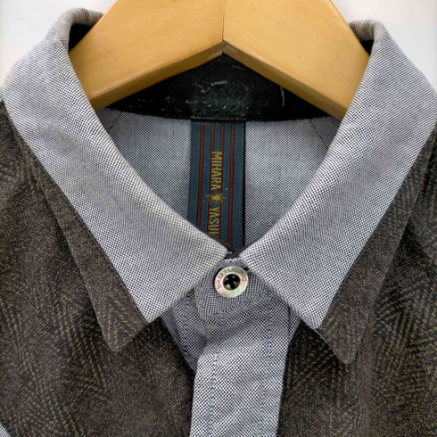 ミハラヤスヒロ MIHARA YASUHIRO Oxford Wool Patch Shirt メンズ JPN:44