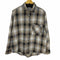 ザラ ZARA オンブレチェックシャツ ワンポケット メンズ import:S