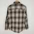 ザラ ZARA オンブレチェックシャツ ワンポケット メンズ import:S