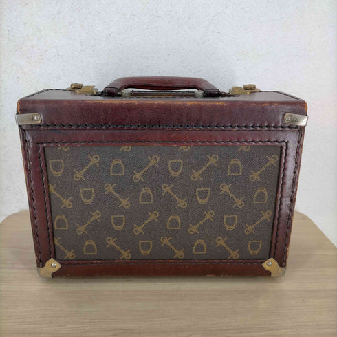 CHENEY ENGLAND 60S モノグラム柄 レザートランク レディース
