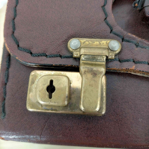 CHENEY ENGLAND 60S モノグラム柄 レザートランク レディース