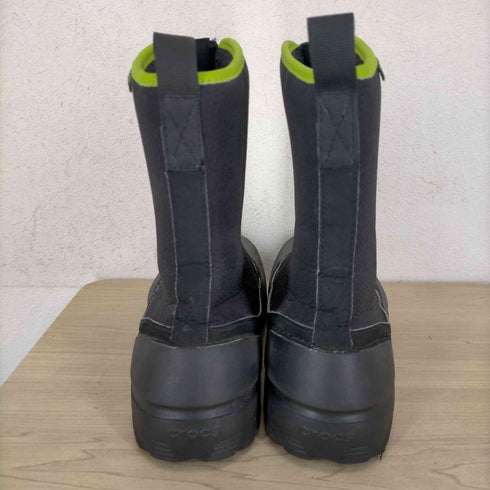 クロックス crocs フロントジップレインブーツ メンズ US:9