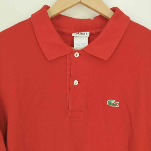 ラコステ LACOSTE ペルー製 ロゴワッペン 鹿の子ポロシャツ メンズ 9