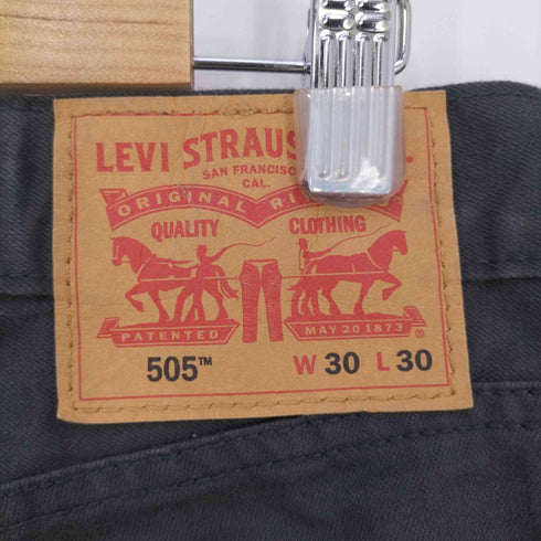 リーバイス Levis 505 REGULAR STRAIGHT レギュラーストレート 5ポケットパンツ メンズ W:30 L:30