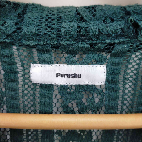 ペルーシュ Perushu レース開襟シャツ メンズ L