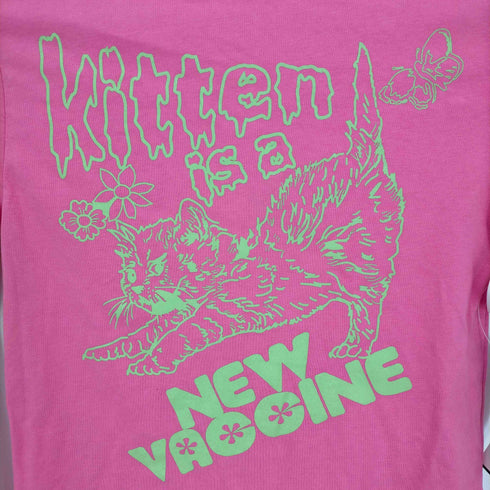 WHYNOTUS LONG SLEEVE VACCINE T-SHIRTS クロップド カットソー レディース import:S