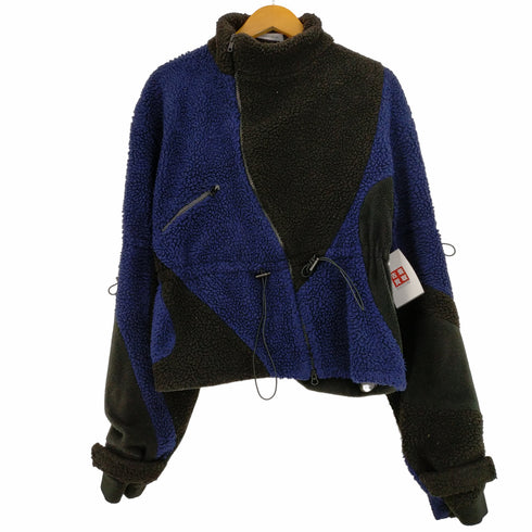 MAINLINE:RUS/FR.CA/DE Black & Navy Fleece Moe Jacket メンズ import:L