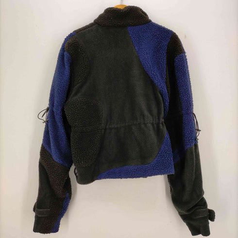 MAINLINE:RUS/FR.CA/DE Black & Navy Fleece Moe Jacket メンズ import:L