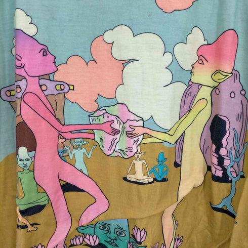 FERTILE STRAINS STONE RITUAL SHIRT ( MIX ) KIM LAUGHTON メンズ