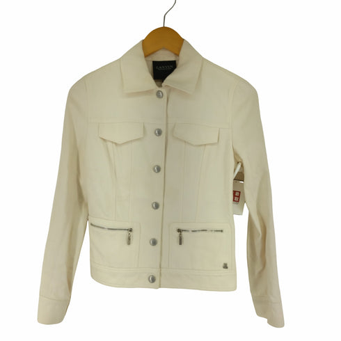ランバンコレクション LANVIN COLLECTION シルク混デニムジャケット レディース 38